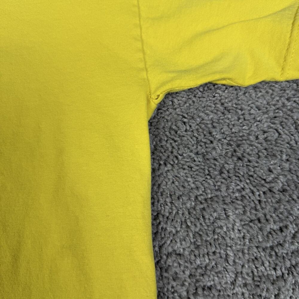 VTG Volcom Shirt Mens L Yellow Stone Logo Skateboarding Neck Cotton Regular Fit - Picture 8 of 15